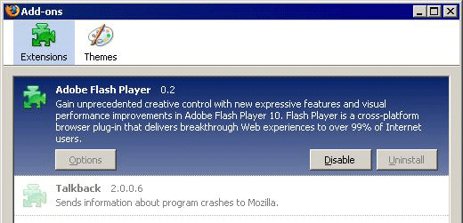 Fake Firefox Spyware Add-on
