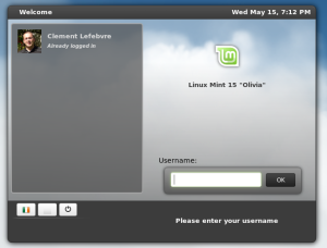 Linux Mint 15 - MDM Linux Mint 15 - MDM