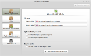 Linux Mint 15 Sources Linux Mint 15 Sources