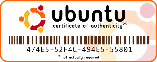 Ubuntu Certificate of Authenticity